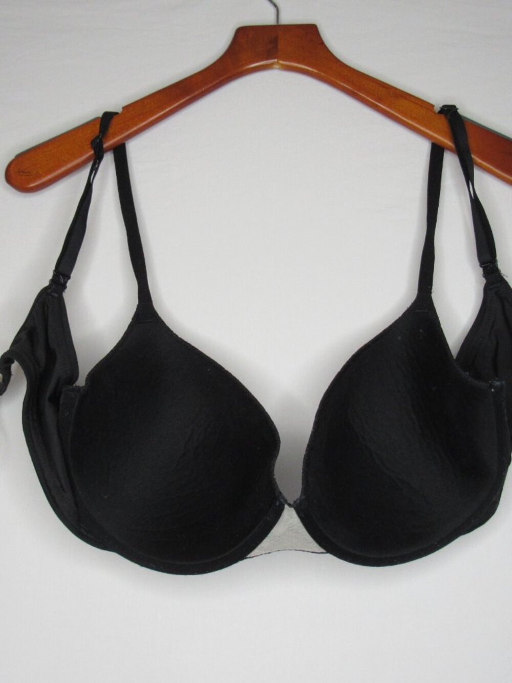 Victoria's Secret Black T-Shirt Lightly LIned Scoop Demi Bra 38DD - Picture 9 of 10
